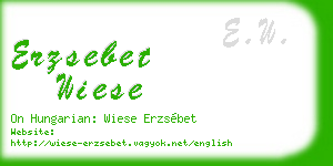 erzsebet wiese business card